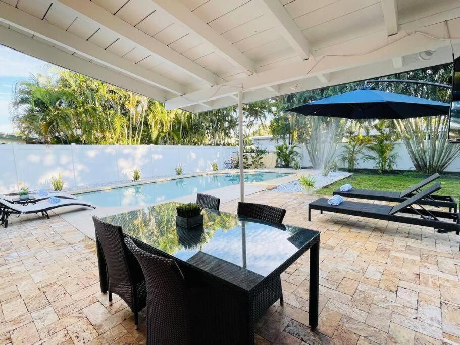 Tropical Oasis House Private Pool Family Yard Villa Fort Lauderdale Exteriör bild