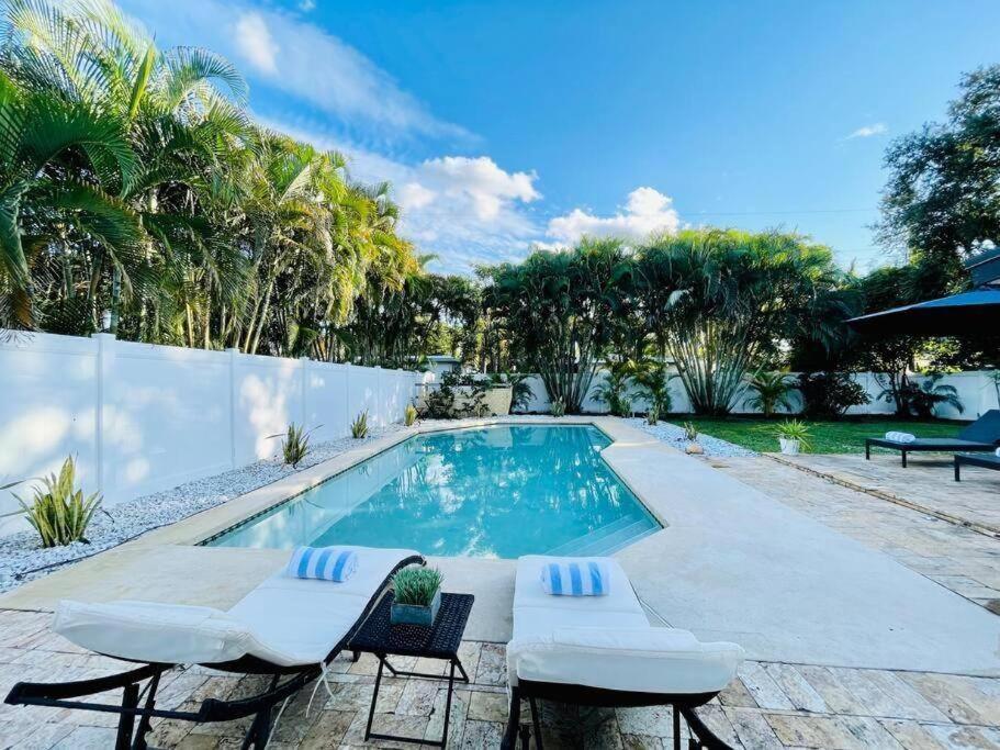 Tropical Oasis House Private Pool Family Yard Villa Fort Lauderdale Exteriör bild